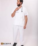 Ensemble tenue médicale blanche - Mixte